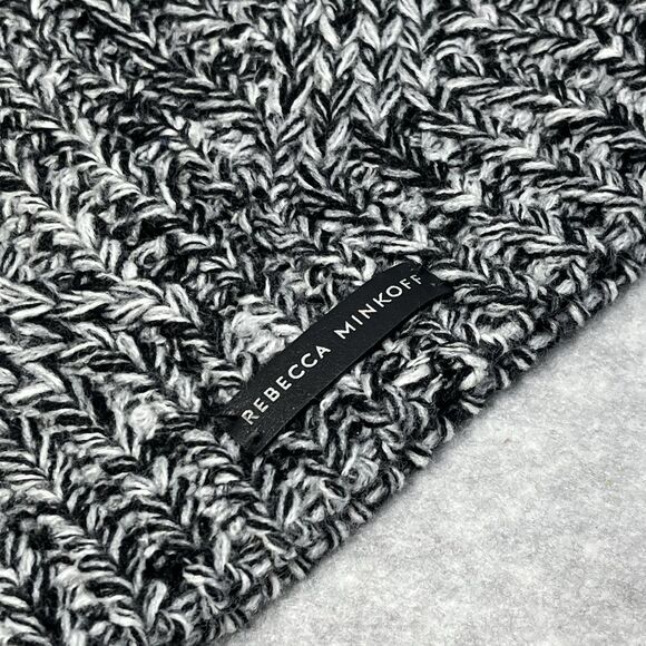 Rebecca Minkoff Beanie Hat Women OS Winter Marbled Pom Pom Knit Ski Outdoor Hike - Picture 4 of 9